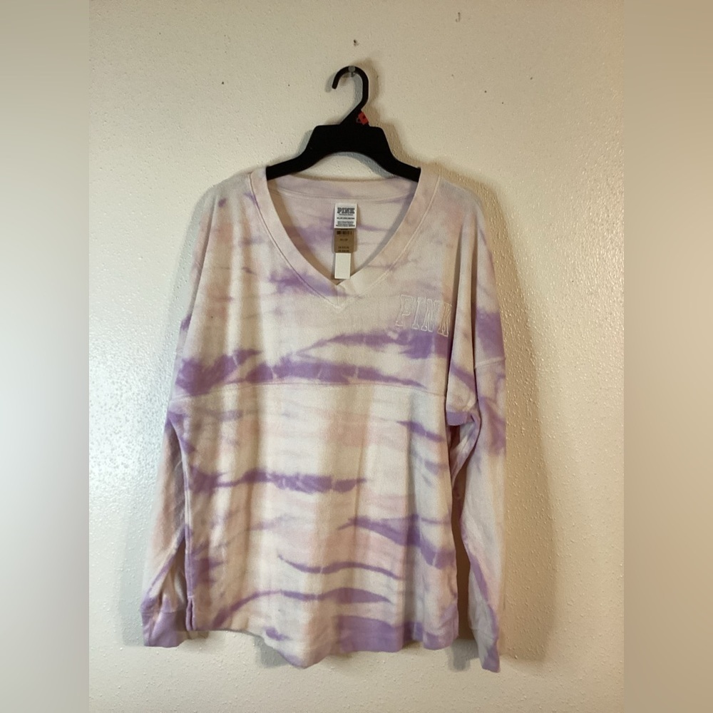 Victoria Secret Varsity Beach Terry V Neck Size XS NWT
